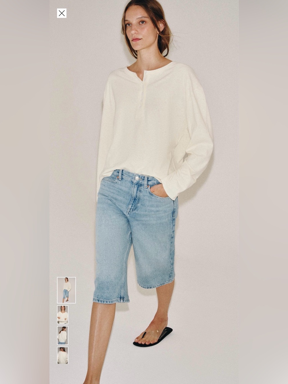 Zara Rustic Henley Shirt